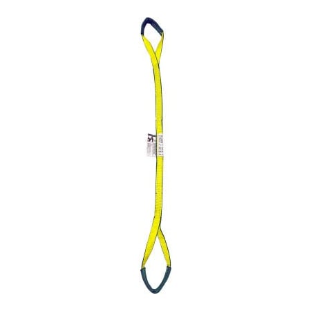 Mazzella Lift America 6' Poly Web Sling Eye & Eye, 2560/3200/6400 Lbs Cap S152028